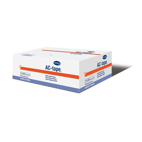 Hartmann USA Tape Athletic AC Cotton/Elastic 1"x5yd Adhesive Tan 12/Bx, 12 BX/CA - 64100000