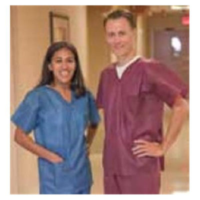 Techstyles Shirt Scrub Essentials Medium Dark Blue Unisex 10/Bg, 5 BG/CA - SC750M