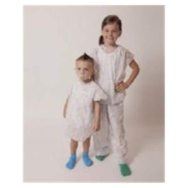 Techstyles Gown Patient White Child 25/Bg, 4 BG/CA - 45790-012W