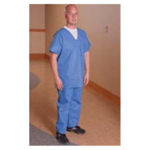 Encompass Group Scrub Pant Super-Soft Evolution Unisex 2X Large True Blue 50/Ca - 9665