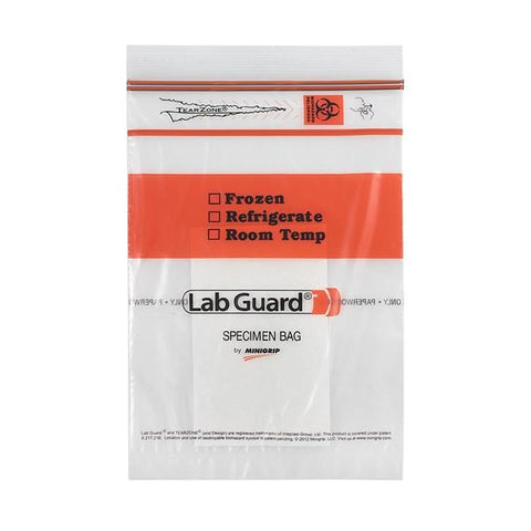 MiniGrip, LLC Specimen Bag Double Zip Closure With Absorb Pad 50/Pk, 20 PK/CA - SBL2AP69B