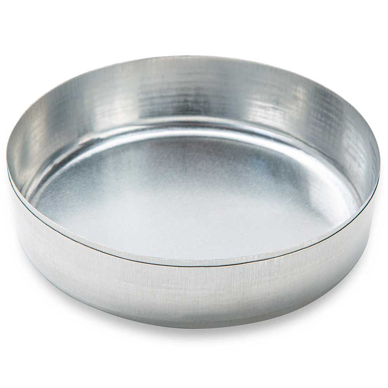 Globe Scientific Aluminum Dish, 72mm, 2.0g (70mL), Smooth Wall without Tab