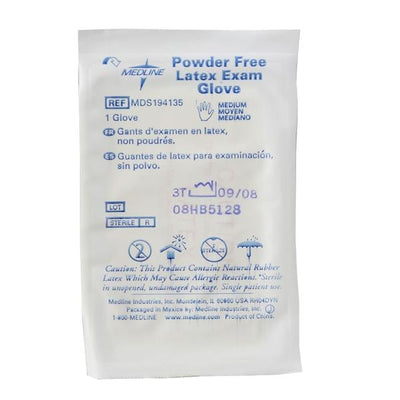 Medline Industries Inc Gloves Surgical Powder-Free Latex Small Sterile Beige 100/Bx, 4 BX/CA - MDS194134