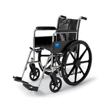 Medline Industries Inc Wheelchair Transport Excel 2000 300lb Capacity Black Ftrst Fl Lgth Arms Each - MDS806100D