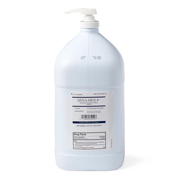 Medline Industries Inc Scrub Surgical Dyna-Hex Chlorhexidine Gluconate 4% 1gal 1/Ga, 4 BX/CA - MDS098730