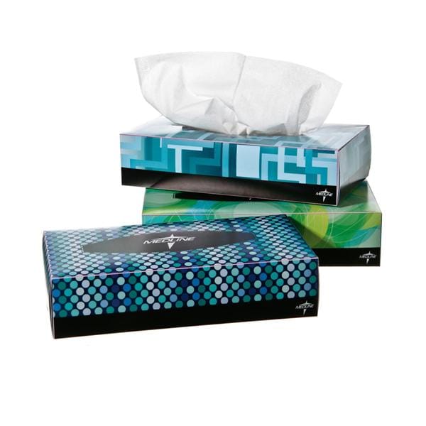 Medline Industries Inc Tissue Facial GreenSmart White 2 Ply 100/Bx, 36 BX/CA - NON245277