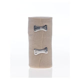 Medline Industries Inc Bandage Sure-Wrap 4"x5yd Compression Elastic Clip Closure Beige LF NS 10/Bx, 5 BX/CA - MDS055004