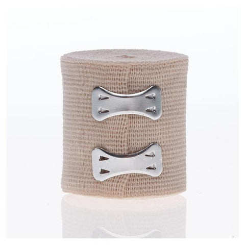 Medline Industries Inc Bandage Sure-Wrap 2"x5yd Compression Elastic Clip Closure Beige LF NS 10/Bx, 5 BX/CA - MDS055002
