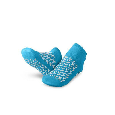 Medline Industries Inc Slippers Patient Terrycloth Blue Large 48/Ca - MDTDBLTREADL