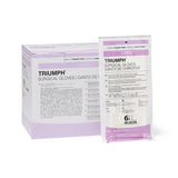 Medline Industries Inc Gloves Surgical Triumph Powder-Free Latex 6.5 Sterile White 50/Bx, 4 BX/CA - MSG2265