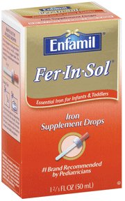 Mead Johnson Mineral Supplement Fer·In·Sol® Iron 15 mg Strength Oral Drops 1.6 oz. Unflavored