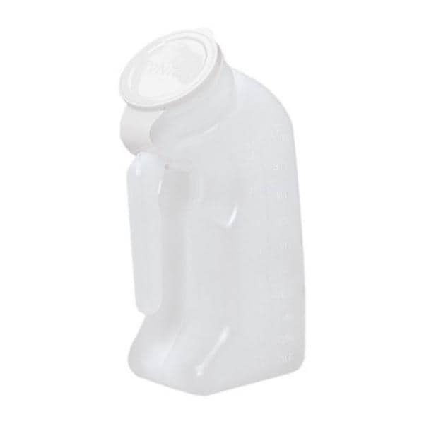 Graham Urinal Patient 1qt Translucent HDPE Male With Lid Each - Field/Everest &Jennings - 3201
