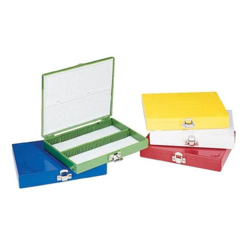 Fisher Scientific Co. Fisherbrand Premium Microscope Slide Storage Box White 100 Pstn 208x175x34mm Each - 34485