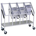 omnimed Wheeled Medical Chart Carriers (1-4 Tier)