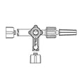 Smiths Medical ASD, Inc Stopcock 4-Way Medex Swivel Male Luer Lock 50/Ca - MX534-1L