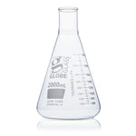 Globe Scientific Erlenmeyer Flask, Globe Glass, Narrow Mouth