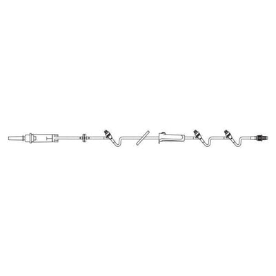 Baxter Healthcare IV Solution Set Continu-Flo 10Drp M LL Adptr/Clr Primary Infusion Each, 48 Each/CA - 2C8537
