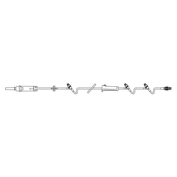 Baxter Healthcare IV Solution Set Continu-Flo 10Drp M LL Adptr/Clr Primary Infusion Each, 48 Each/CA - 2C8537