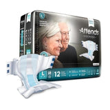 Attends Healthcare Products Brief Attends Adult Unisex Large 44-58" Heavy White 3x24/Ca - BR30