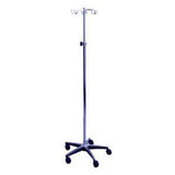 Blickman Industries Stand IV Pole 4 Hook 24" Base 56-100" Height Adjustment Each - 561350400