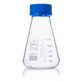Globe Scientific Erlenmeyer Flask, Globe Glass, Screw Cap