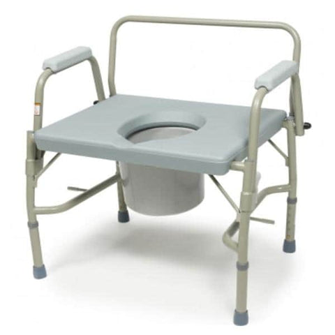 Graham Commode 3-In-1 Lumex Imperial 600lb Rbr Tp 31x19.5-23.5" Esy Rls Mchnsm 1/EA - Field/Everest &Jennings - 6438A