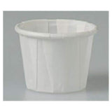 Strauss Paper Co, Inc Cup Souffle SOLO Pleated Paper 0.75 oz White 5000/Ca - F075