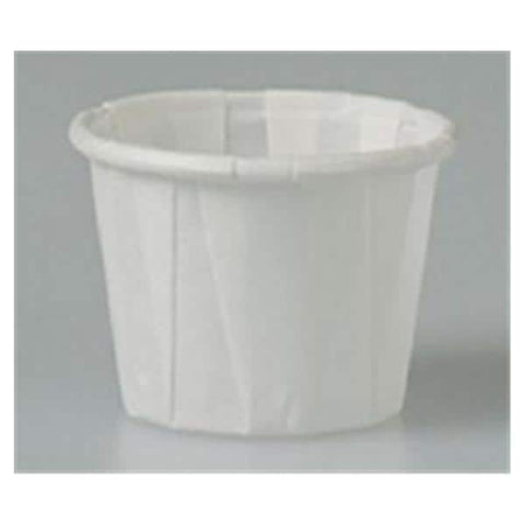 Strauss Paper Co, Inc Cup Souffle SOLO Pleated Paper 0.75 oz White 5000/Ca - F075