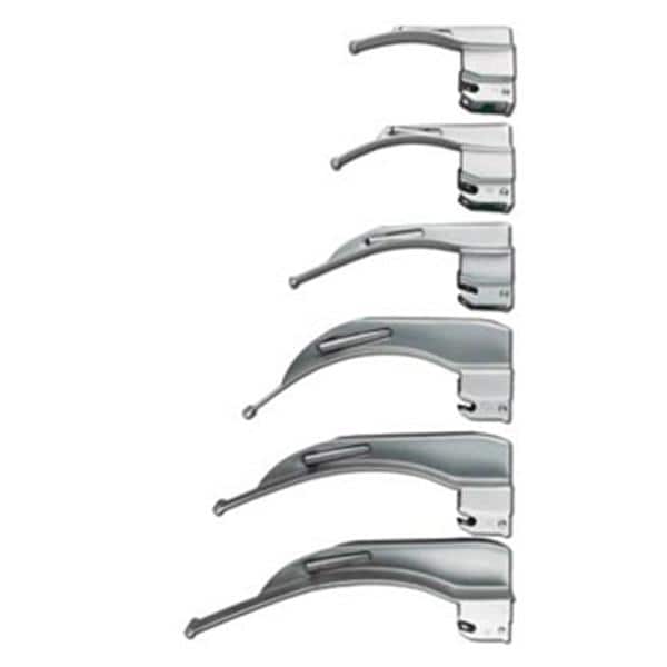 SunMed Blade Fiber Optic Laryngoscope Greenline Child Macintosh #2 Each - 5-5231-02