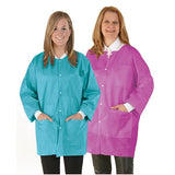 Medicom Lab Jacket Procedure SafeWear Hipster Disposable SMS PP Fbrc Sm Wht Frst 12/Bg, 5 BG/CA - 8105-A