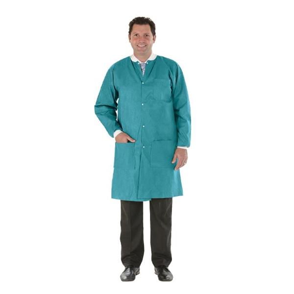Medicom Lab Coat Protective SafeWear High Performance Disposable SMS Sm Trpcl Tl 12/Bg, 5 BG/CA - 8117-A