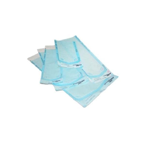 Medicom Pouch Sterilizer SafeSeal Quattro 5.25 in x 6.5 in Grn/Clr No Md frm Ltx 200/Bx, 10 BX/CA - 88020-4