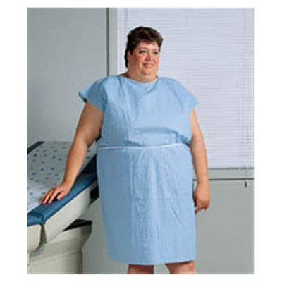 Tidi Products LLC Gown Exam Ultimate 30 in x 42 in Light Blue Scrim Reinforced Tissue 50/Ca - 980838