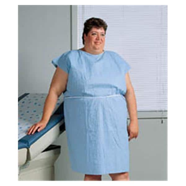 Tidi Products LLC Gown Exam Ultimate 30 in x 42 in Light Blue Scrim Reinforced Tissue 50/Ca - 980838