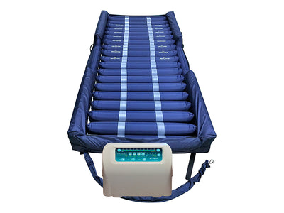 48" Low Air Loss & Alternating Pressure Mattress System with Raised Side Air Bolsters 48"x80"x8" | PA-86080AB-48