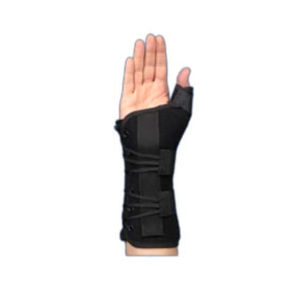 Medical Specialties Splint Support Ryno Lacer Wrist/Thumb Perf Sd Black Size X-Large Right Each - 223996