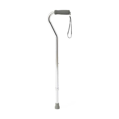 Medline Industries Inc Cane Single Aluminum 250lb Capacity 29-38" Chrome Adult 6/Ca - MDS86420CHRW