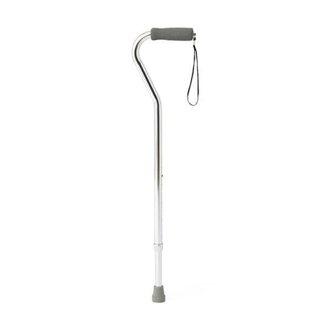 Medline Industries Inc Cane Single Aluminum 250lb Capacity 29-38" Chrome Adult 6/Ca - MDS86420CHRW