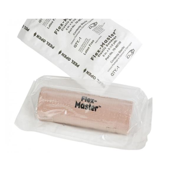 DJO, Inc Bandage Flex-Master 6"x11yd Stretch Ctn/Elstc Double Length Clp Clsr LF 20/Pk - 79-98718