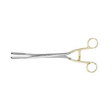 Medgyn Products Inc Forcep Ovum Bierer 11" 19mm Tip Slight Curve Serrated Jaw Oval SS Each - 31135