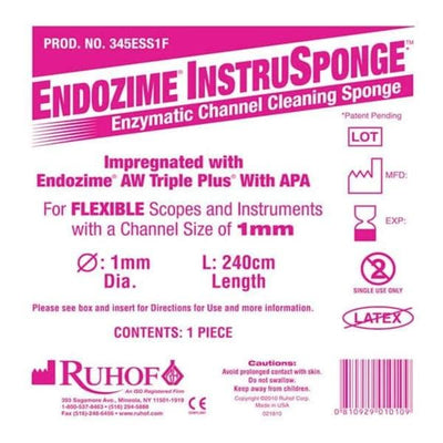 Ruhof Corp. Sponge Enzymatic Endozime Instrusponge 1 mm 100/Ca - 345ESS1F