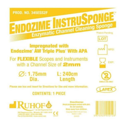 Ruhof Corp. Sponge Enzymatic Endozime Instrusponge 2 mm 100/Ca - 345ESS2F