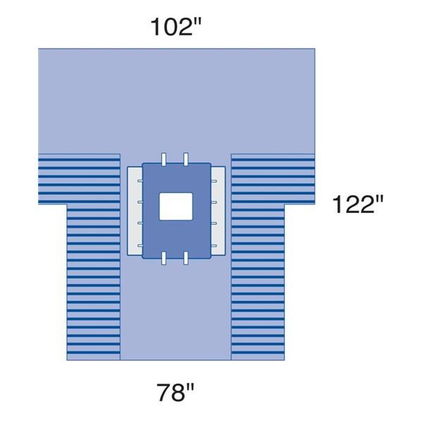 Medline Industries Inc Pack Abdominal Major Eclipse With Drape/Towel/Cover LF Sterile 6/Ca - DYNJP3110