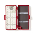 Medline Industries Inc Counter Needle Foam Block/Magnet 20 Count Red Sterile 50/Ca - NC20FBR