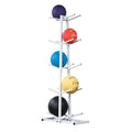 Exertools Rack Exercise Ball Double White Each - CSMBR2