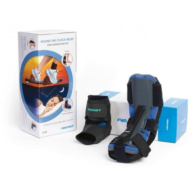 DJO, Inc Care Kit Plntr Fscts Aircast AirHeel/DNS Ft/Ank BrthPrn Blk/Blu Sz Sm Univ Each - 09PKS