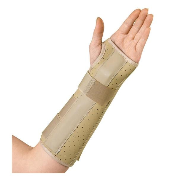 Medline Industries Inc Splint Wrist/Forearm Vinyl Beige Size 10" X-Small Left Each - ORT18100LXS
