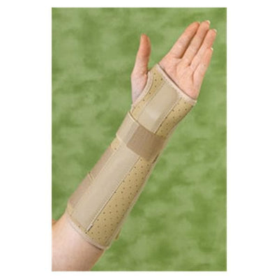 Medline Industries Inc Splint Wrist/Forearm Vinyl Beige Size 10" X-Small Right Each - ORT18100RXS