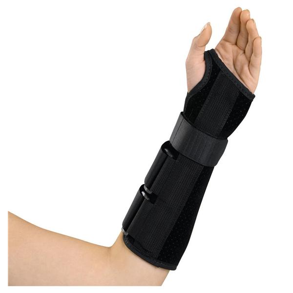 Medline Industries Inc Splint Deluxe Wrist/Forearm Faux Suede Black Size 10" Medium Left Each - ORT18110LM