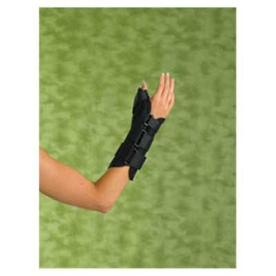 Medline Industries Inc Splint Wrist/Forearm Nylon Black Size 8" Medium Right Each - ORT18210RM